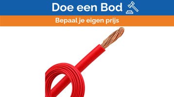Bieden: H07V-K 6mm² Flexible Electrical Cable Red - 1M, Ophalen of Verzenden, Nieuw