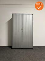 Gispen octa  Roldeurkast - 195x120x50cm - Donkerblauw met zi, Werkplek, Ophalen of Verzenden, Gebruikt, Kast