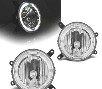 FEUX ANTI-BROUILLARD FORD MUSTANG 04-09 ANGEL EYES CHROMÉ, Auto-onderdelen, Verlichting, Verzenden, Nieuw