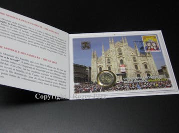 Vatikan 2 Euro 2012 Weltfamilientreffen im offiziellen Nu..., Verzenden, België