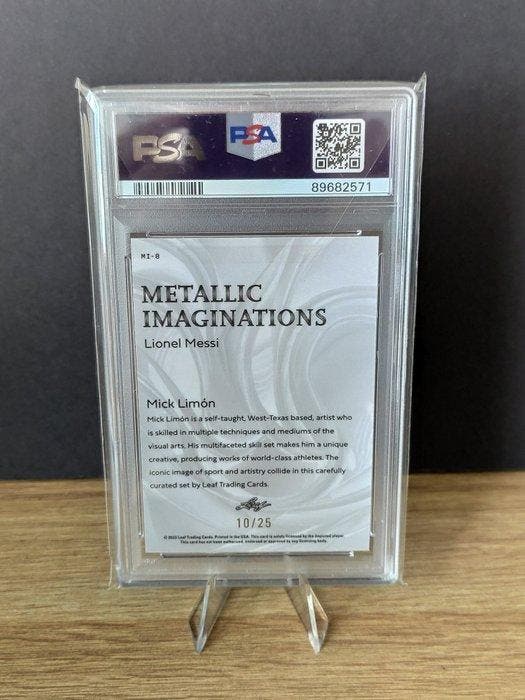 2023 Leaf Metallic Imaginations - Lionel Messi 10/25 - PSA, Collections, Autocollants