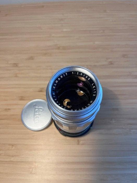 Leica Elmarit 90mm f/2.8 Telephoto Lens - Silver Chrome, Verzamelen, Foto-apparatuur en Filmapparatuur