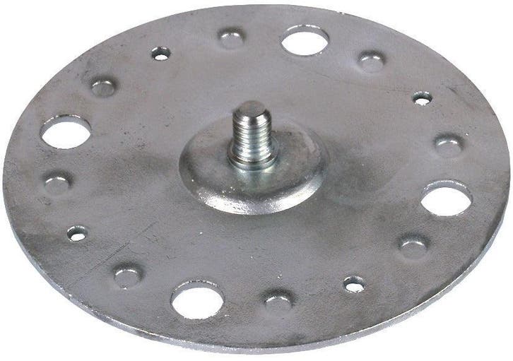 Plaque de fixation Dehn D 100mm avec boulon fileté M8 et 4, Bricolage & Construction, Électricité & Câbles, Envoi