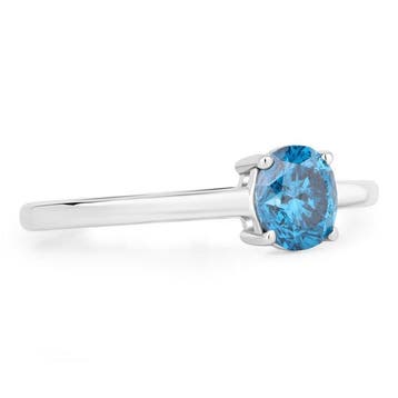Zonder minimumprijs - Ring - 14 karaat Witgoud - 0.65ct. tw.