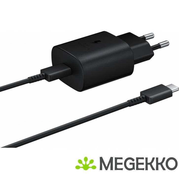 Samsung EP-TA800 25W USB-lader met kabel Zwart, Computers en Software, Overige Computers en Software, Nieuw, Verzenden