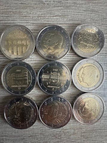 Europa. 2 Euro Various Years (75 coins)