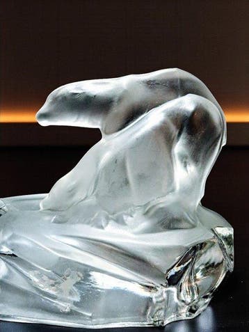 Karl Zentner - Karl Zentner - Cendrier - Cristal - Ourse