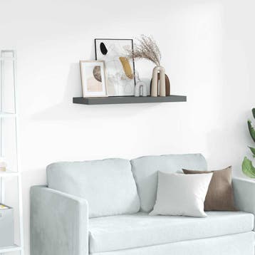 vidaXL Fotoplanken 2 st 80x9x3 cm MDF grijs, Verzenden, Nieuw