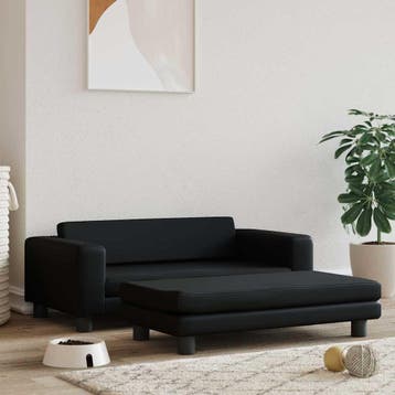 vidaXL Hondenmand met verlengstuk 100x50x30 cm kunstleer, Dieren en Toebehoren, Honden-accessoires, Verzenden, Nieuw