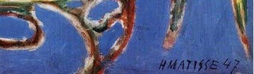 Henri Matisse (1869-1954) - Petit Intérieur Bleu, 1947.