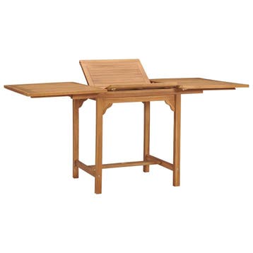 vidaXL Tuintafel verlengbaar (110-160)x80x75 cm massief, Tuin en Terras, Verzenden, Nieuw