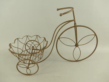 Pot de fleurs - Métal - Modèle de vélo