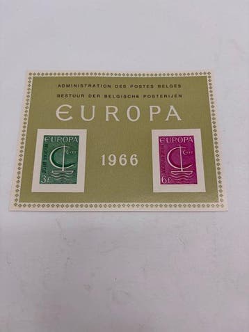 België 1966/1967 - 3 luxe bladen (zeldzaam) LX48 Europa, Postzegels en Munten, Gestempeld