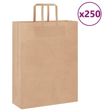 250 Kraft papieren zakken | Tweede kansje | OP = OP, Verzenden