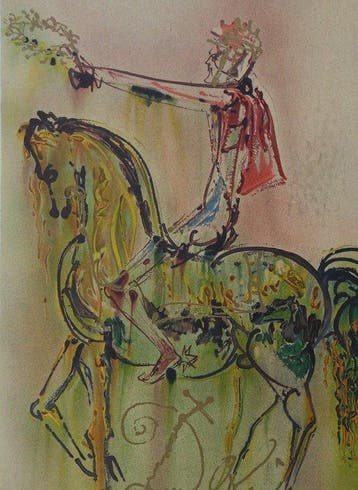 Salvador Dali (1904-1989) - Le chevalier Romain