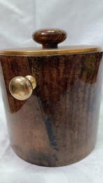 Aldo Tura - Seau à glace - Bois, Plastique, Métal