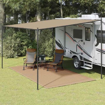 vidaXL Tenttapijt 250x450 cm taupe, Verzenden, Nieuw