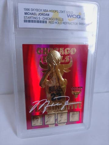 1996 Skybox NBA Hoops 23KT Gold Michael Jordan First, Nieuw