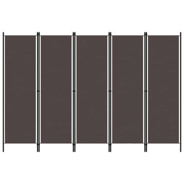 vidaXL Kamerscherm met 6 panelen 300x180 cm bruin, Verzenden