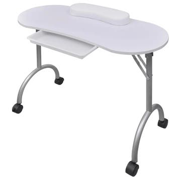 Inklapbare nageltafel met lade - Retour deal - 34% korting, Werkplek, Verzenden, Nieuw zonder verpakking, Tafel
