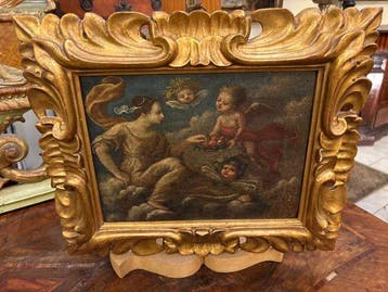Scuola emiliana (XVIII) - Scena di abbondanza, Antiquités & Art
