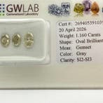 Zonder minimumprijs - 3 pcs Diamant (Natuurlijk gekleurd) -, Nieuw