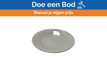 Bieden: Alessi White Porcelain Coaster by Alessandro Mendin, Maison & Meubles, Ophalen of Verzenden