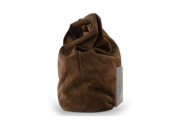 Manfield Schoudertas Bruin, Handtassen en Accessoires, Tassen | Damestassen, Verzenden, Gebruikt, Bruin
