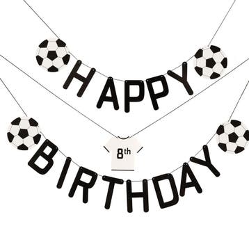 Voetbal Letterslinger Happy Birthday 1,5m, Hobby en Vrije tijd, Verzenden, Nieuw