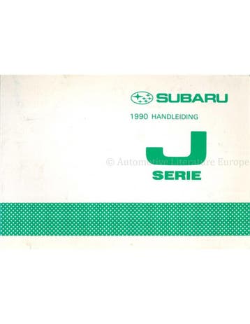 1990 SUBARU JUSTY INSTRUCTIEBOEKJE NEDERLANDS