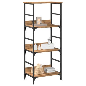 vidaXL Boekenkast 50x33x117,5 cm bewerkt hout artisanaal, Huis en Inrichting, Kasten | Boekenkasten, Verzenden, Nieuw