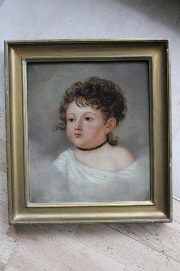 École française (XVIII) - Kinderportrait