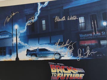 Back to the Future - 5x Cast Signed Large Poster Photo, Verzamelen, Nieuw