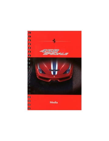 2013 FERRARI 458 SPECIALE MEDIA BROCHURE ENGELS, Ophalen of Verzenden