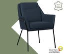 Leren eetkamerstoel Mix - Toledo Kobalt (blauw) - Poten, Huis en Inrichting, Stoelen, Bohemian, Industrieel, Modern, Scandinavisch