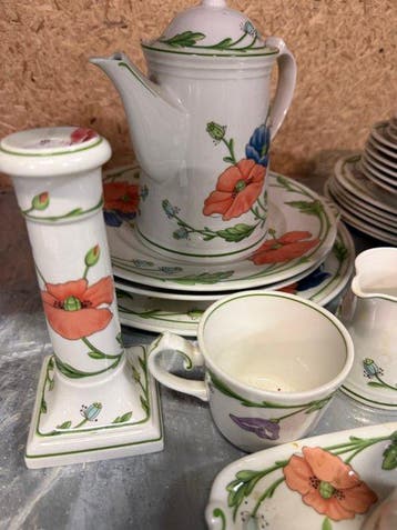 Villeroy & Boch - Villeroy & Boch - Waiter (26) - Klaproos -, Antiquités & Art
