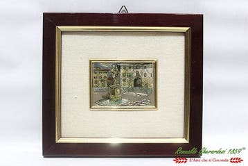 Wanddecoratie (3) - Quadri a bassorilievo in argento 925