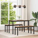 vidaXL Eettafels 110 x 100 x 75 cm METAAL, Huis en Inrichting, Tafels | Eettafels, Verzenden, Nieuw