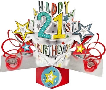 HAPPY 21th BIRTHDAY, Diversen, Ophalen of Verzenden, Nieuw
