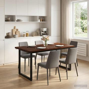 vidaXL Vierkante Eettafel 160 x 70 x 75 cm Massief Acacia, Verzenden