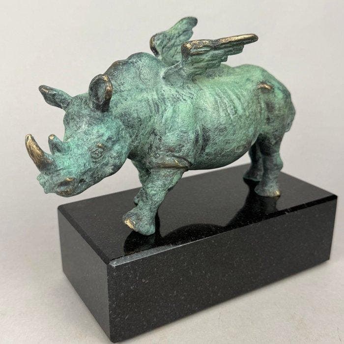 Robert Dyrcz - I can fly anywhere„ - bronze, Antiquités & Art, Art | Objets design