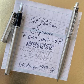 Pelikan - PELIKAN SIGNUM SET P530 fountain pen and K530, Nieuw