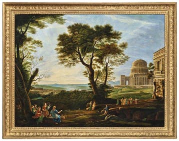 Claude Lorrain (1600-1682), seguace di, Navolger van - Vista