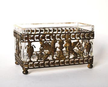 Jardinière - Bronze, Cristal