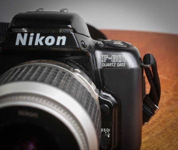 Nikon F-601 Quartz Date lens 18-55 mm 3,5 5,6 Objectif, Nieuw