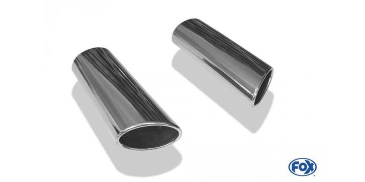 FOX Laspijp type 38 - rechts & links 106x71 mm / lengte: 300, Autos : Pièces & Accessoires, Systèmes d'échappement, Envoi