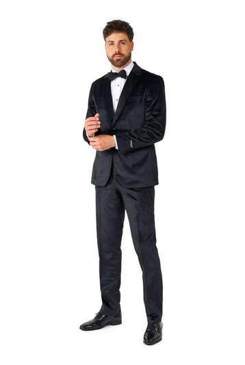 Zwart Velvet Smoking Heren OppoSuits, Kleding | Heren, Verzenden, Nieuw