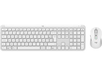 Logitech - Draadloos toetsenbord + muis - Azerty - Wit, Computers en Software, Toetsenborden, Verzenden, Logitech, Draadloos, Nieuw
