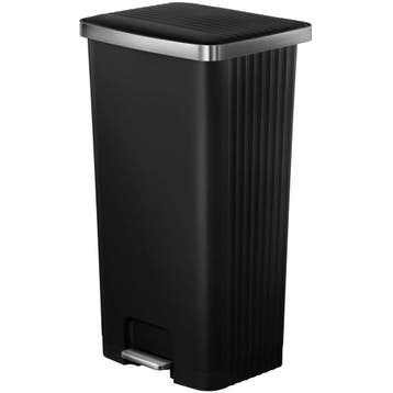 Pedaalemmer | HANA | Kunststof/RVS | Zwart | 90L |, Verzenden, Nieuw in verpakking