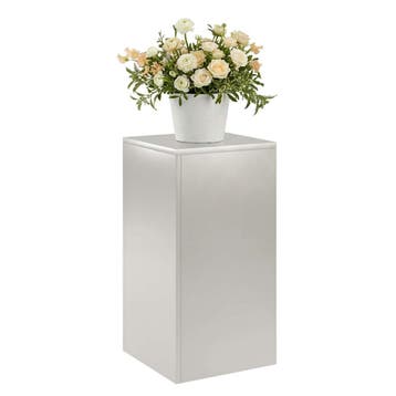vidaXL Plantenstand zilver 30 x 30 x 60 cm Staal, Tuin en Terras, Verzenden, Nieuw